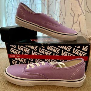 Vans PURPLE/WHITE WOMENS SIZE 7